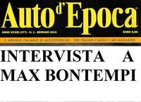 INTERVISTA A MAX BONTEMPI SU AUTO D'EPOCA 