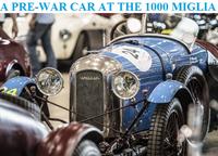 A prewar car at the 1000 Miglia. 